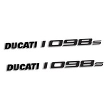 새로운 오토바이 자전거 바디 연료 탱크 스티커 DUCATI 1098 S 용 반사 방수 크리 에이 티브 헬멧 로고 데, 06 LG164-Black