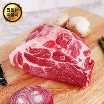 [웰굿] [냉장][한돈1+]국내산 숙성 돼지고기 통목살 1kg, 상세 설명 참조