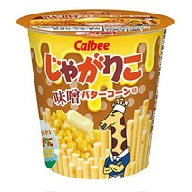 가루비 자가리코 감자 된장 버터 콘 맛 52g 12개 일본 인기과자