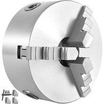 VEVOR K11 100 Lathe Chuck 4 34 Metal Lathe Chuck Self centering 3 Jaw Lathe Chuck With Two, 01 5 Inch