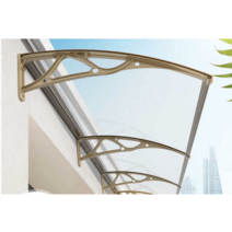 처마 창문 빗물받이 비가리개 렉산 캐노피 비가림, 확장형 60x100cm 알루미늄