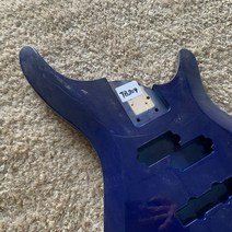 미완성 베이스 기타 바디 솔리드 참피나무 블루 정밀 모델 액티브 픽업 Ibanez TB204, 한개옵션0