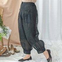 [디얼마미] 온샘 인견 삼베 바지 미시옷 빅사이즈 엄마옷 생활한복 중년 여성 마담