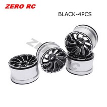 Axial Wraith Rock Crawler 2.2 "1/10 AIXAL 지프 랭글러 용 풀 메탈 비드 록 휠 TRX-4 SCX10 II CAPR, 한개옵션1, 10 BLACK 4PCS