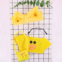 PKTOYS DIY 귀여운 예쁘다 오가닉 오리 애착 옷 액세서리 장난감 옷 세트 모자 인형 옷 30cm A03, W05