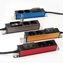 아이정 알루미늄 고용량 누전차단 2구 멀티탭, 블루, 1.5M