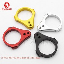 40 43 48 50 51 52 53 54 55 58 60mm 범용 알루미늄 스티어링 댐퍼 오토바이 댐퍼 브래킷 지원 홀더, 골드 43mm