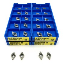 DCGT070204 AK H01 알루미늄 터닝 툴 카바이드 인서트 선반 공구 CNC 커팅 DCGT 070204, [01] DCGT070202 AK H01, [01] 10개 세트