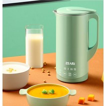 가정용 무소음 예약 독일 소형 두유기 두유제조기 2인, 그린 500ML