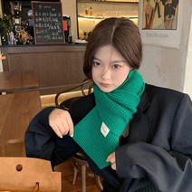 후암마켓 니트목도리 포인트라벨 머플러