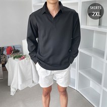 링클프리 반오픈 셔츠 - 6color