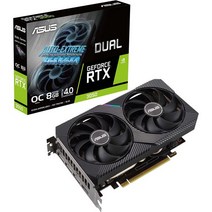 아수스 Dual 엔비디아 GeForce RTX 3050 OC Edition 게임용 그래픽 카드 PCIe 4.0 8GB GDDR6 메모리 HDMI 2.1 디스플레이 포트 1.4a 2