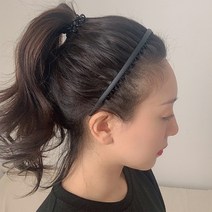 세안 운동 팩할때 좋은 헤어밴드 남자 여자 머리띠, 무광 블랙
