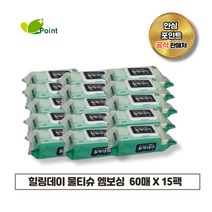 힐링데이 빅사이즈/대용량/요양원 물티슈 모음 (플레인 20팩 / 엠보싱 15팩), 플레인 물티슈 캡형 60매 (20팩)