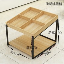 마트 편의점 매대 과일 야채 진열대 중고 가게 과자 빵 베이커리 선반, D, 오크+화이트