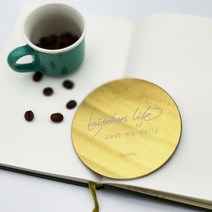 금속 골드 코스터 원형 컵받침 메탈코스터 티코스터 고급코스터 컵홀더