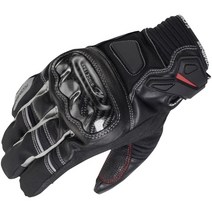 코미네 오토바이 방한 장갑 겨울 바이크 카본 숏 글러브 프로텍터 GK-831 BLACK-SILVER, XL