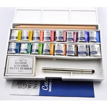 Winsor & Newton 코트맨 수채화 물감 세트 단색 16 색 케이크