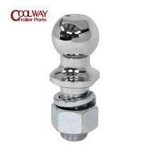 트레일러 부품 캠핑 보트 크롬 히치 마운트 견인 볼 50mm 생크 직경 용량 5000Lbs 커플링 RV 캐러밴 액세서리, 50mm 볼
