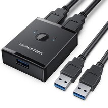 스위치허브 USB 스위치 3.0 허브 KVM 프린터 컴퓨터 Sharer 1 In 2 Out / USB3.0 스플리터 150cm, [01] A