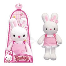 3살여자아이 생일선물 콩지래빗봉제인형 소프트 수면인형 여자어린이 아기자기 유아용 키즈카페 푹신 큐티