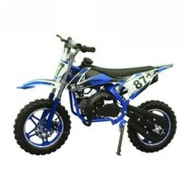 고성능 포켓 바이크 미니 49cc 오토바이 오퍼로드 클래식 모터 싸이클 전지, 블루