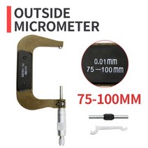 외부 마이크로 미터 025mm 초경 게이지 표준 캘리퍼스 측정 도구 교육, 04 75-100mm Outside