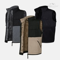 스타일 에스 스타일에스 WS 남성 하이넥 카고 포켓 오버핏 보아털 후리스 조끼 JM203