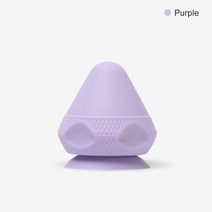 실리콘 마사지 콘 솔리드 흡착 공 Psoas 흉추 척추 뒤로 견갑골 발 요가 근육 신체 이완 마사지 도구, 보라, 하나