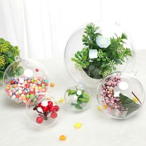 플라스틱 투명공 9cm 투명캡슐 아크릴볼 원형 1P 28031ea, 다다모아 투명공 원-9cm