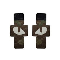 저스트씨 고양이 눈 전술 패치 독수리 전투 어둠 속빛나는 GITD 태그 배지 헬멧 가방 재킷 유니폼, [04] Eagle eye yellow, 1개