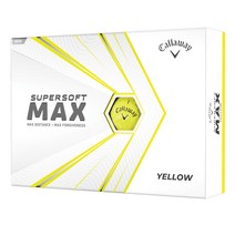 캘러웨이 골프공 Callaway 2021 Supersoft Max Golf Balls 12B, yellow