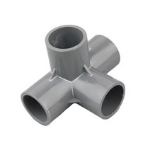 pvc관 pvc파이프 배관 부속 배관자재 연결 1pc 20 25 32mm 그레이 PVC 파이프 커넥터 스트레이트 엘보 티, 10 4 Way_01 I.D 20mm