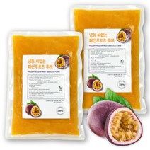 손씨푸드 씨없는 패션후르츠 퓨레 1kgx2 냉동 백향과, 1kg, 2개