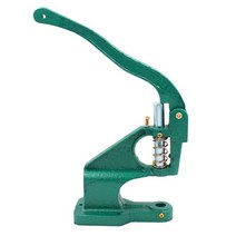 리벳 팅 가죽공예 아일렛 기구 도구 소형 핸드 프레스 버튼 기계, 녹색