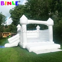궁전 화이트 하우스 대형 풍선 에어 바운스 결혼식, 3x3m