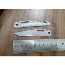 수제작 VG10 코어 다마스커스 스틸 메인 블레이드 레더맨 서지용 후크 포함 톱니 모양 1개