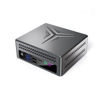 미니 PC 인텔 데스크탑 산업용 키오스크 저소음 초소형 초경량, DDR4 8GB SSD 128GB, M.2 SATA 지원, US