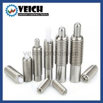 VCN515 위치 지정 스테인레스 스틸/POM 핀 초경량/고하 중 M3/M4/M5/M6/M8/M10/M/12M/16 스프링 플런저, (2pcs)M5-3, VCN515-SS ultraLight