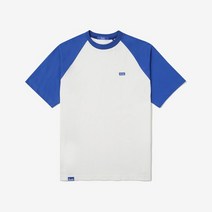 Keds 배색 래글런 반팔 티셔츠_KD2RSE2107X_BUE