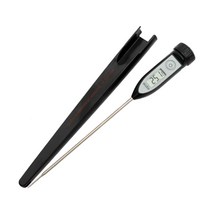 아쿠바 온도계 포켓용 CS101 주방 방수 -40-300도 제과 제빵 검정색, 1개
