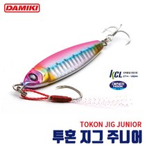 [다미끼 크래프트] 투혼 지그 주니어 볼락 3g/6g/9g, 6g - 04.SHINE PINK
