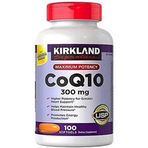 SHUOXI 커클랜드 시그니처 COQ10 300MG 100 소프트젤 COQ10 함유로 항산화 건강 증진 1팩, 2팩, 2팩