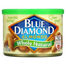 Blue Diamond Almonds Whole Natural 6 oz 170 g 332861, 16 온스
