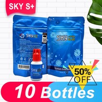 SKY S 속눈썹 익스텐션 접착제 레드 캡 뷰티 헬스 용암 래쉬 샵 메이크업 도구 2 병 5/10 5ml, [04] 10 Bottle
