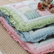 [단잠] 순면 100% 엠보싱 프릴형 사각방석