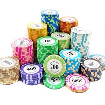 영라이즌 국제규격 마카오 카지노칩 포커칩 세트 1개, 100 블랙