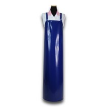 미소앞치마 양면 방수앞치마 H형 (대) 블루 묶음 5개 (90cm x 120cm)
