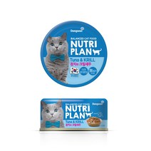 동원 뉴트리플랜 고양이 습식캔 48p, 참치 + 크릴새우