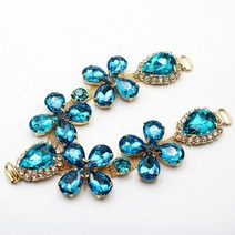 ZMASEY 신발 버클 120MM 1PCS 믹스 컬러 라인 석 샌들 버클 DIY 세공 신발 유리 반짝이 장식 리폼 수선, 은, 28